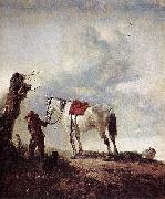 Philips Wouwerman The grey. oil painting on canvas